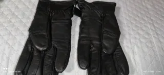 Guantes de piel mujer negros