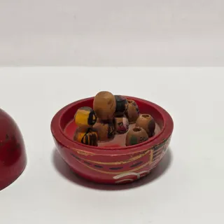 Gioco antico giapponese bambole kokeshi laccato