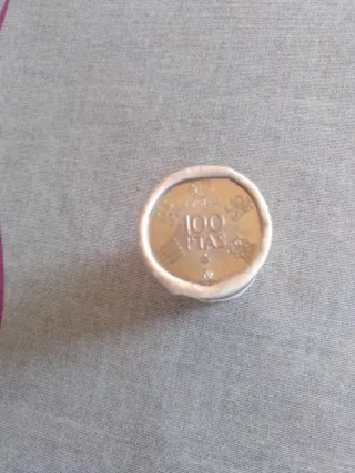 Cartucho 25 monedas 100 pesetas 1975