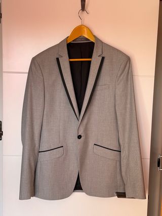 Americana Zara Man Gris claro 