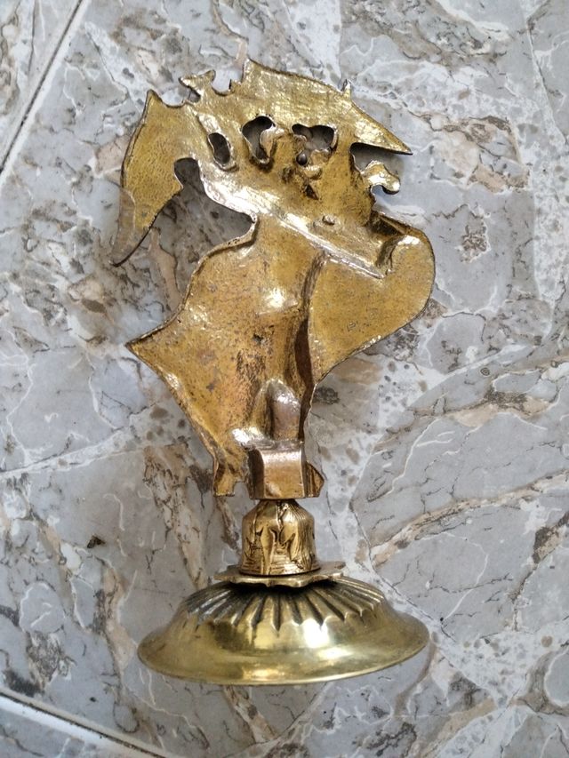 Figura araldica in bronzo di San Giorgio di Valencia