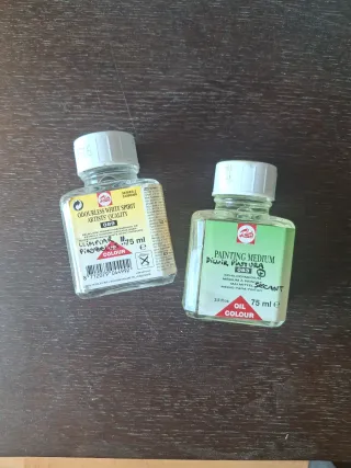 Pack 2 productos pintura: White Spirit y Medium