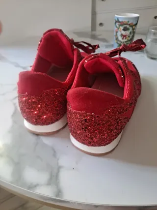 Zapatillas Rojas Purpurina