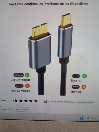 Adaptador USB 3.0 Cable