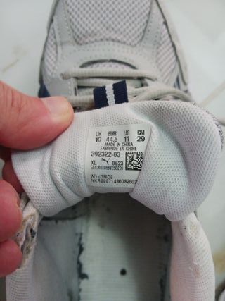 Zapatillas Puma grises y azules