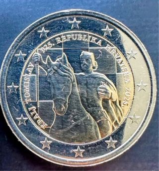 Moeda 2€ Croácia 2025 Tomislau