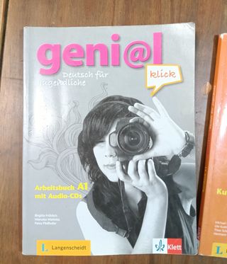 Pack de tres libros de texto de alemán A1 (ESO)