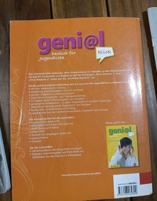 Pack de tres libros de texto de alemán A1 (ESO)