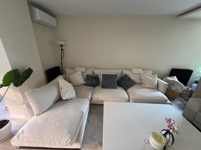 Alta Gama Sofá Chaise Longue Blanco.