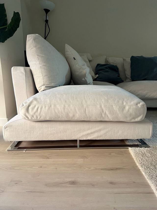Alta Gama Sofá Chaise Longue Blanco.