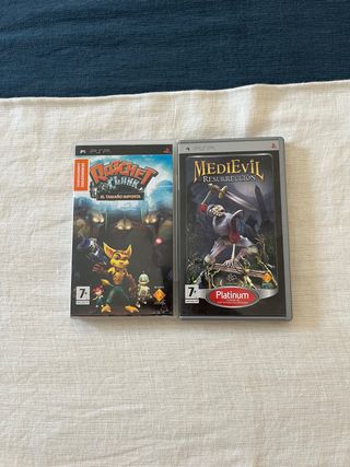 PSP Medievil y Ratchet & Clank