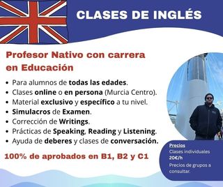 Clases de inglés con profesor nativo