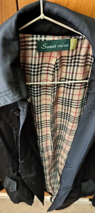 Gabardina Sweet Miss Negra