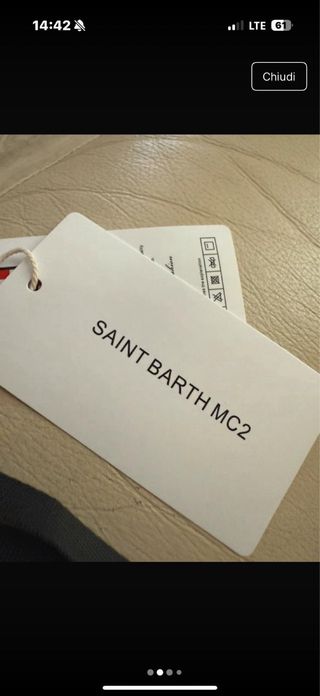Pochette Saint Barth Nuova Originale