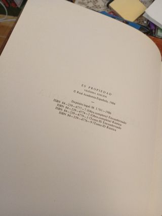 Diccionario de La Lengua Española 1984