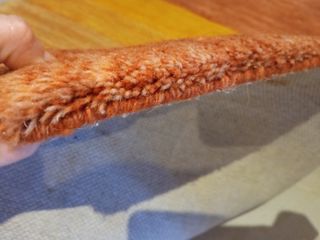 Alfombra de Pasillo Rayas Marrón y Amarillo