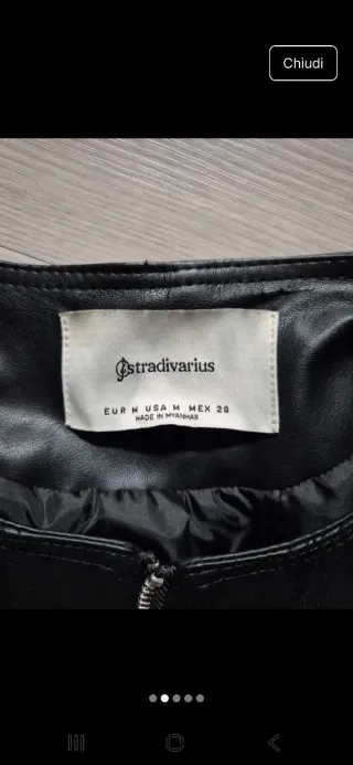 Giacca ecopelle Stradivarius collo coreana