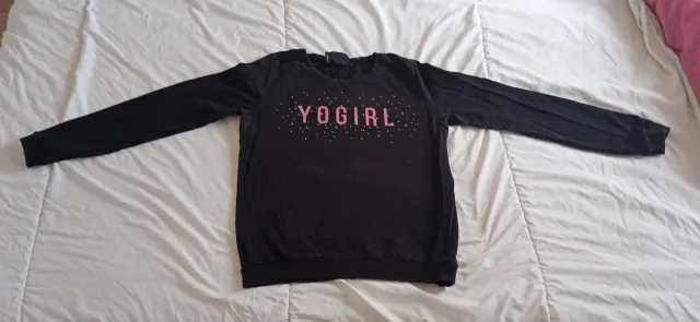 Sudadera negra Yogirl talla S