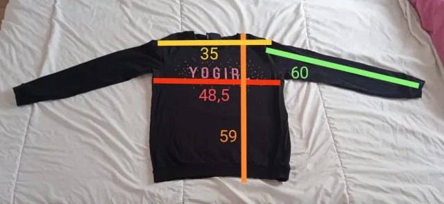 Sudadera negra Yogirl talla S