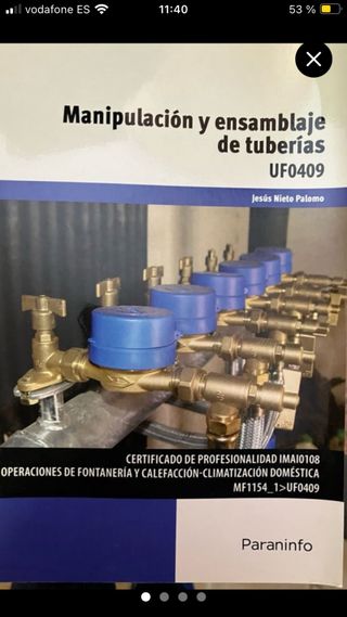 Libros certificado de profesionalidad fontanería.