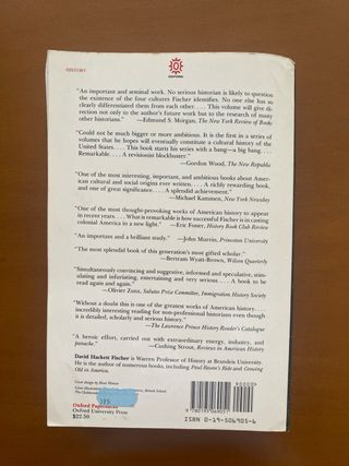 Albion's Seed Four British Folkways in America