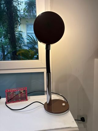 Flexo Vintage Marrón y Plata - Diseño 70s