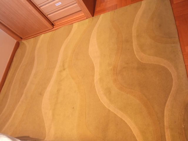 Alfombra verde pistacho