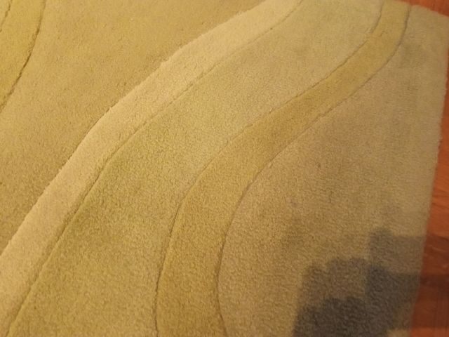 Alfombra verde pistacho