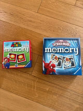 Kit 2 Memory Ravensburger Super Mario Spider-Man