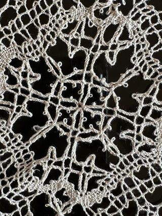 Runner tombolo pizzo beige