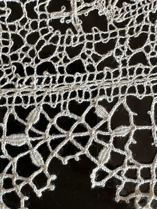 Runner tombolo pizzo beige