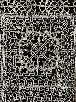 Runner tombolo pizzo beige