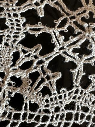 Runner tombolo pizzo beige