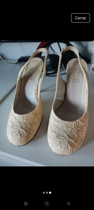 Zapatos de Novia Aire Barcelona Beige
