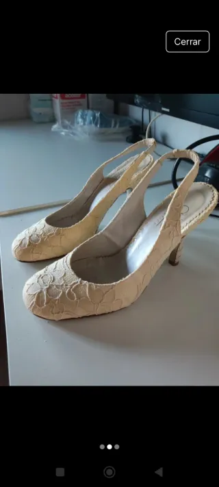 Zapatos de Novia Aire Barcelona Beige