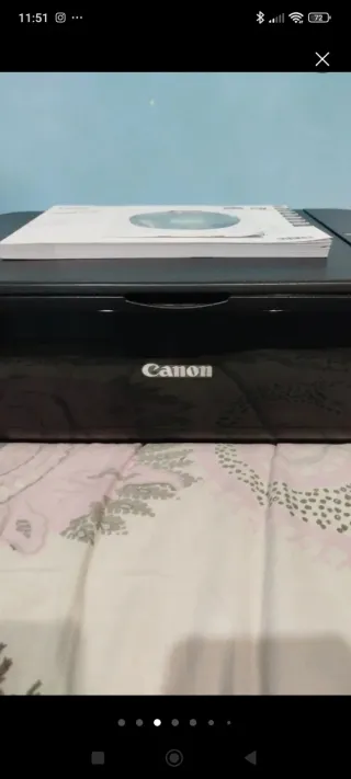 Impresora Canon Negra con CD Instalación y cables