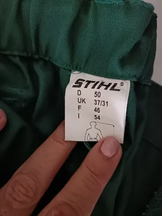 Pantaloni decespugliatori verdi