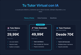 Tutor IA 24/7 para tu hij@. Ahorra dinero.