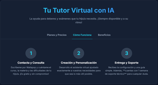 Tutor IA 24/7 para tu hij@. Ahorra dinero.