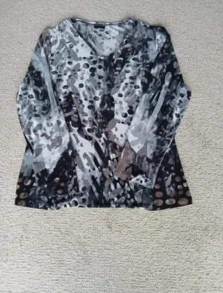 Camiseta estampada manga larga