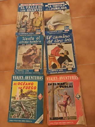 Lote 6 Novelas Antiguas Colección