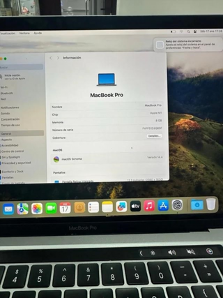 MacBook Pro M1 512GB Gris Espacial 2020