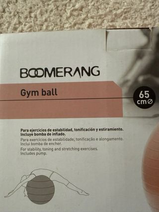 Pelota Pilates Boomerang 65 cm
