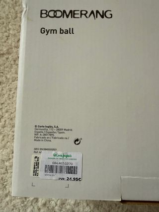 Pelota Pilates Boomerang 65 cm