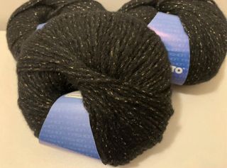 3 Gomitoli Lana Gatto Ural Nero lurex