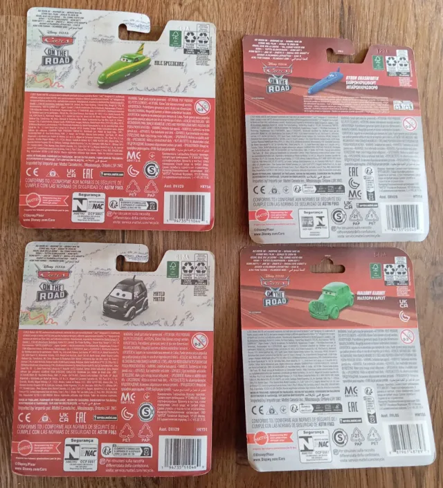 Lote 4 Coches Cars On The Road