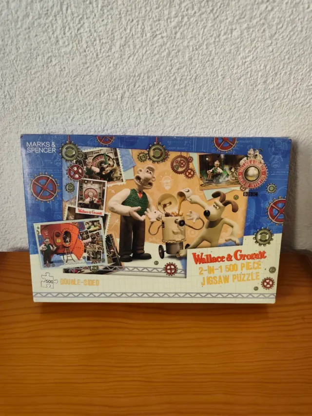 Wallace y Gromit Rompecabezas 2 en 1 (500 piezas)