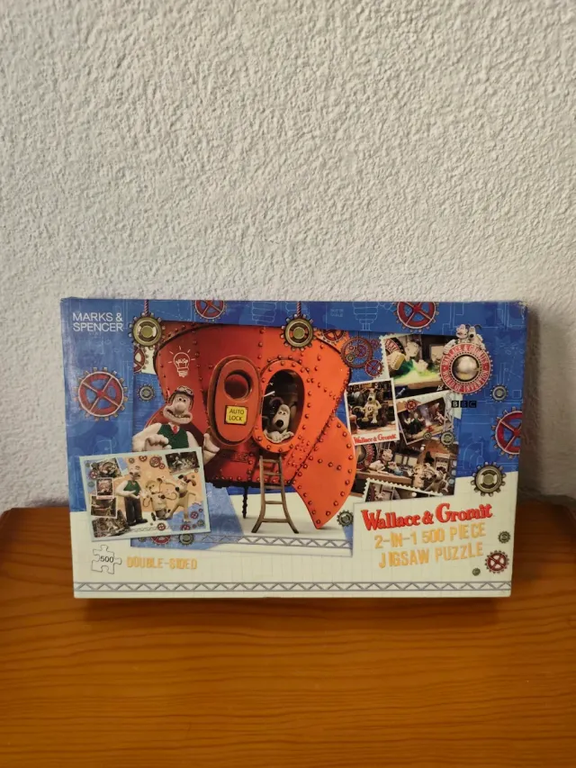 Wallace y Gromit Rompecabezas 2 en 1 (500 piezas)