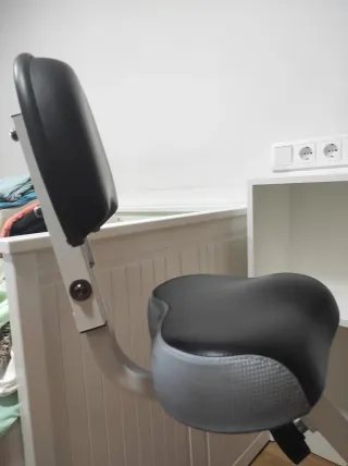 Bicicleta estática con respaldo