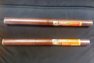 2 Rollos Vinilo Adhesivo Madera Oscura